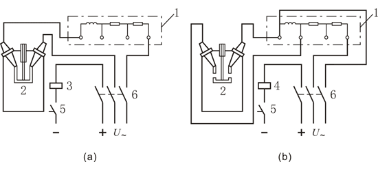 斷路器分、合閘時(shí)間測(cè)量原理接線圖